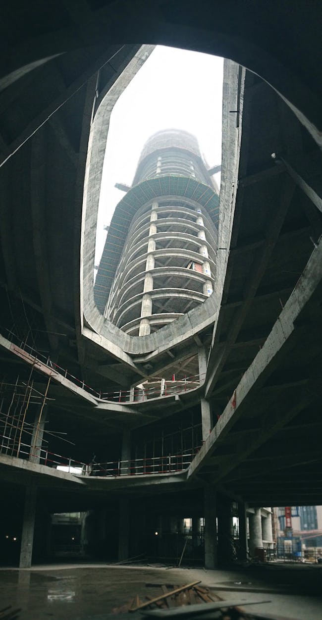 Construction of Zhongxun Times by 10 Design. Photo courtesy of 10 Design