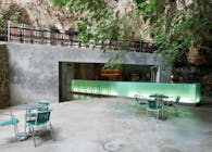 Bar in the Caves of Porto Cristo. Majorca. Spain