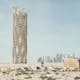 Rendering of the Qatar World Cup Memorial. Credit: 1W1P