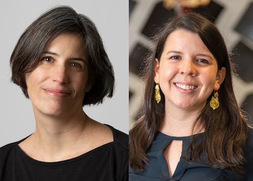 Lisa Iulo, left, associate professor of architecture, and Elena Vazquez, who graduated in August with her doctorate in architecture, were honored for their work by the Architectural Research Centers Consortium. Credit: Penn State.