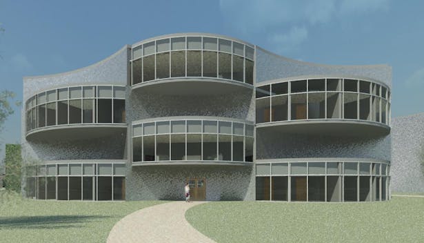 Elevation of the Medical Building