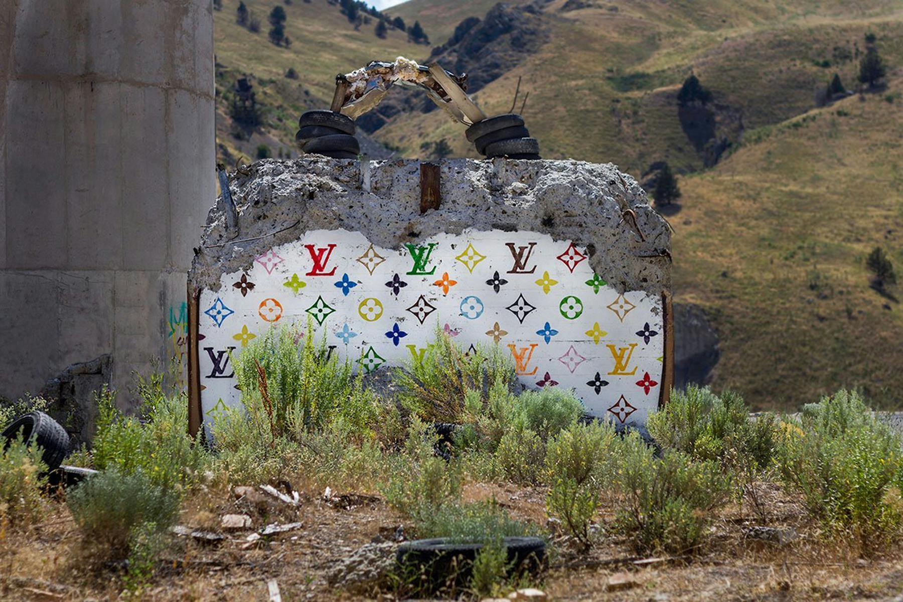 Los Angeles-based artist turns concrete ruins into luxury handbags, News