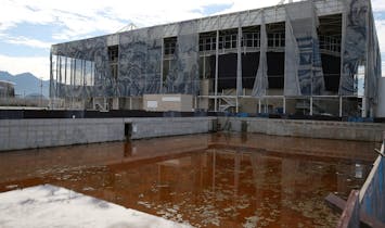 Take a look at the already-dilapidated facilities of the Rio Olympics
