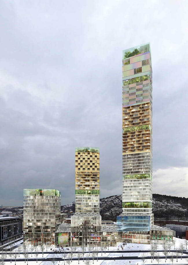 'Ursa', proposal #1 of the anonymously submitted proposals for the Gothenburg tower in Sweden. 
