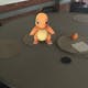 Charmander wanders to our meeting table.