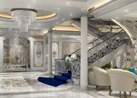Classic style luxury villa interior design