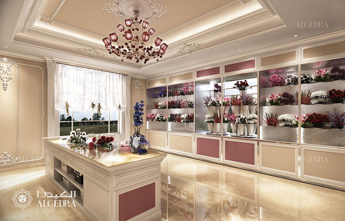Flower shop interior design | ALGEDRA design | Archinect