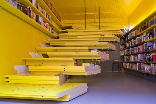 Current situation at Van Alen Books, New York City's Architecture and Design Bookstore. Photo: Danny Bright