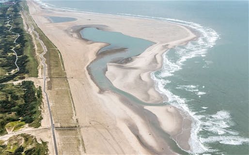 Twenty million cubic metres of sand was used to build the 'Sand Engine' flood defence (The Telegraph)