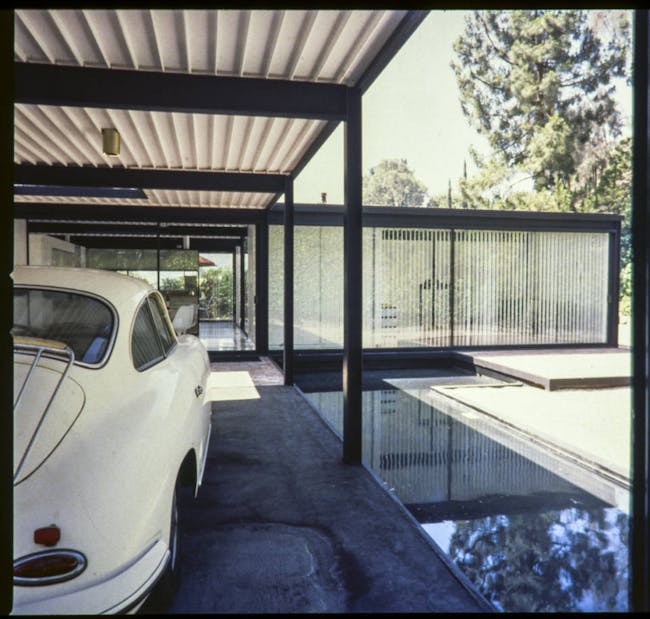 Pierre Koenig's Bailey residence in West Hollywood (after 1958), from Pierre Koenig's collection. Image via digitallibrary.usc.edu.