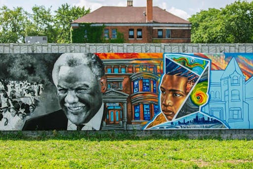 Example of murals set to be painted onto the sides of the microgrid’s battery box featuring local Black leaders. Image courtesy of ComEd.