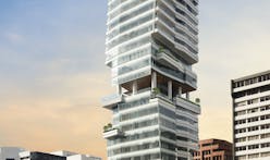 Carlos Zapata Studio designs residential tower in Ecuador featuring a 3-story open-air communal area