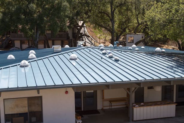 MUSE School - metal roof - with Solatube Tubular Daylighting Devices (TDDs)