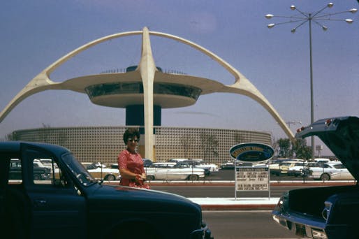 The Theme Building at Los Angeles International Airport which Paul R. Williams co-designed. Image courtesy Wikimedia Commons user Robert J. Boser (CC BY-S.A. 4.0)