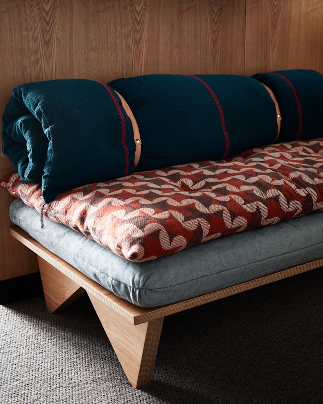 Guest room seating. Photo: Stephen Kent Johnson.