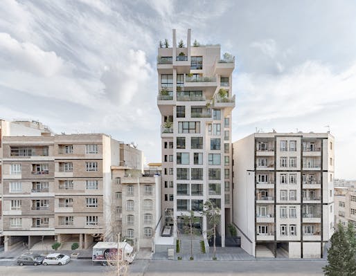 Winner in the Completed Building Housing category: Cedrus Residential in Tehran, Iran by Nextoffice © Majid Jahangiri