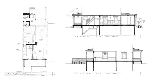 My House Plan Sections Axon Fall 2010 Alexandra Seager