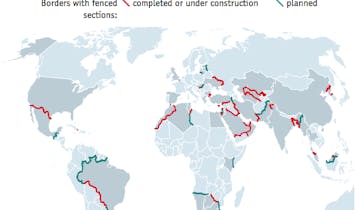 A world divided: mapping border fences globally