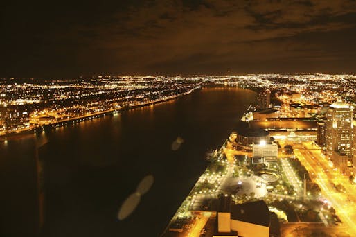 Detroit at night. Via Flickr