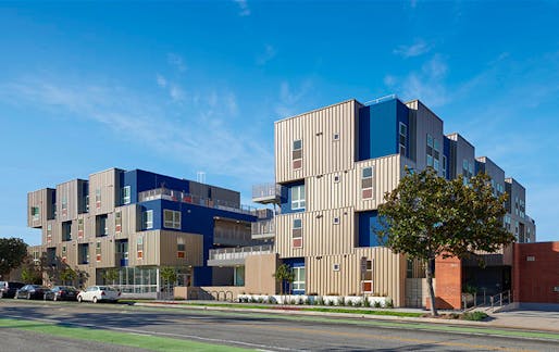 Design For Energy Award: Las Flores Apartments in Santa Monica, CA by DE Architects AIA. Photographer: John Edward Linden Photography.
