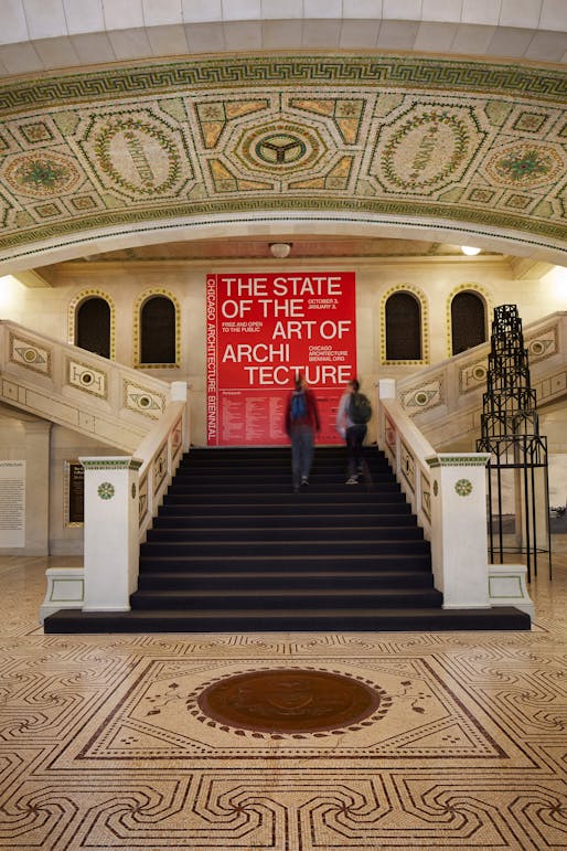 Entrance to the 2015 Biennial. Photo by Steve Hall, courtesy of the Chicago Architecture Biennial.