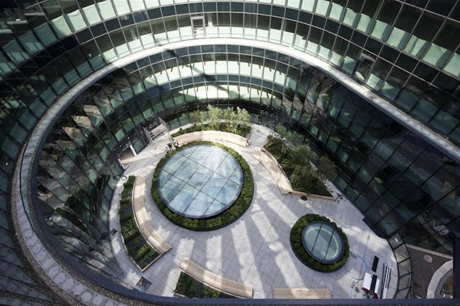 PricewaterhouseCooper's headquaters, designed by Fosters + Partners, at 7 More, London.