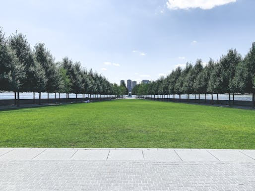 The Franklin D. Roosevelt Four Freedoms Park on Roosevelt Island in New York City, which Harriet Pattison co-designed with Louis Kahn. Image: Benjamin Hanimann via Unsplash
