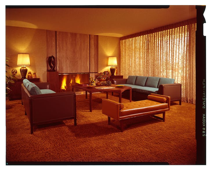 View of the Tennis Club Hotel, 1967, Palm Springs, California. Photograph by George R. Szanik from Arthur Elrod by Adele Cygelman, reprinted by permission of Gibbs SmithPhotograph by Ernest Silva from Arthur Elrod by Adele Cygelman, reprinted by permission of Gibbs Smith.