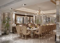 Luxury modern dining room interior design in Dubai