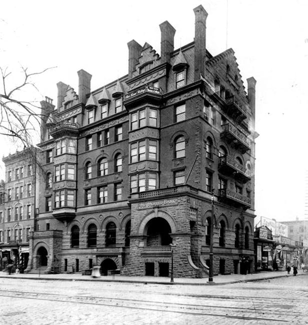 The original Mount Morris Bank Building.
