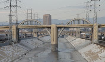 One of the iconic arches of the old Sixth Street Bridge in LA will be preserved