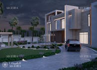 Modern style villa design in Dubai