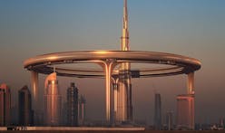 Encircling the Burj Khalifa high up in the sky, Dubai architects propose a massive 'gated community' megastructure