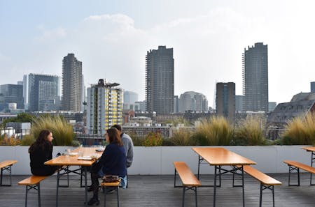 The rooftop terrace with a 360 view. Photos by author. 