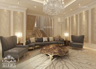 Luxury villa modern living room design