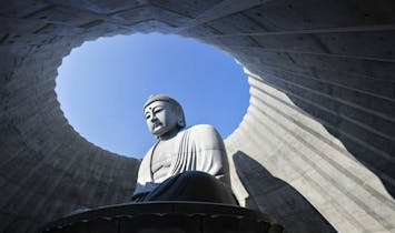 Tadao Ando's "head-out Buddha" creates ample opportunities for reflection, both spiritual and literal