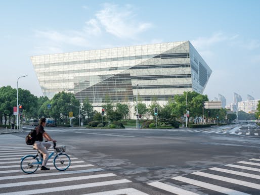 Shanghai Library East opened its doors in September 2022. Image © Tian Fangfang.
