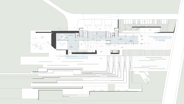 008 – UPPER GROUND FLOOR PLAN | 1/200 - Image Courtesy of ONZ Architects 