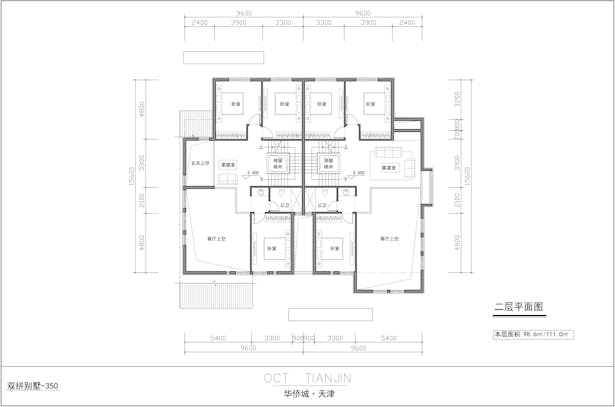 Duplex 2nd floor plan