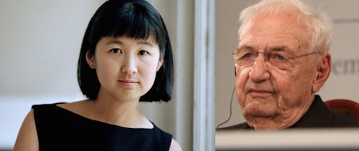 Honorees Maya Lin and Frank Gehry. Composite image derived from original images: pbs/Inés Martín Rodrigo