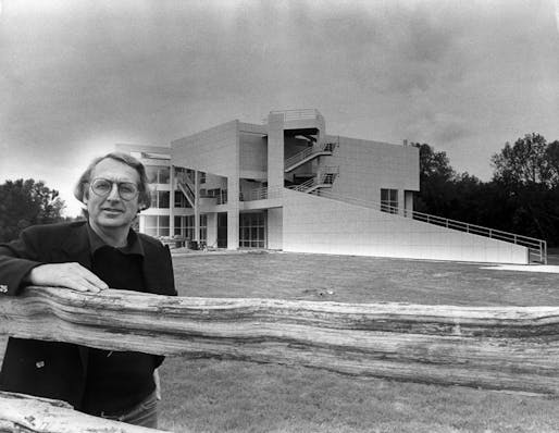 Portrait at The Atheneum in New Harmony, Indiana, taken in 1979 - Richard Meier & Partners