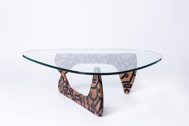 noguchi table, painted by mike han, curated by lisa sauve, image by ryan southen