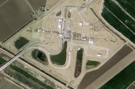 Shown: The Tornillo Tent City complex, one of the many government-run detention centers located in Texas. Image courtesy of Google Earth. 
