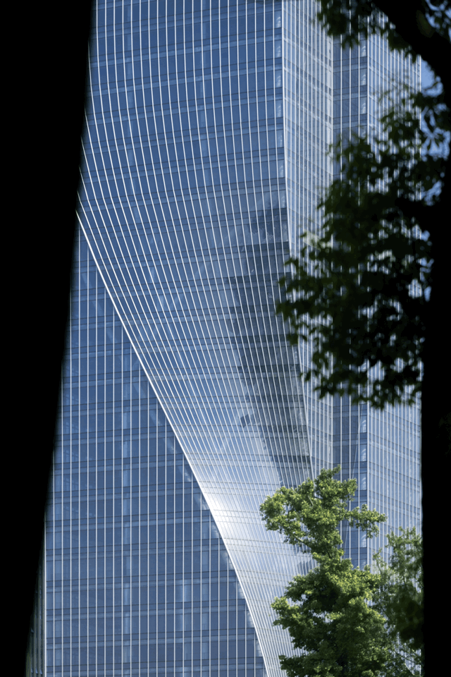 Double-curved façade (shown in GIF)