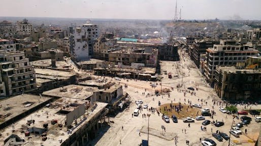 Aerial view of the war-ravaged city of Homs, Syria. (Image: Marwa Al-Sabouni; via abc.net.au)