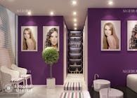 Ladies beauty salon design in Abu Dhabi