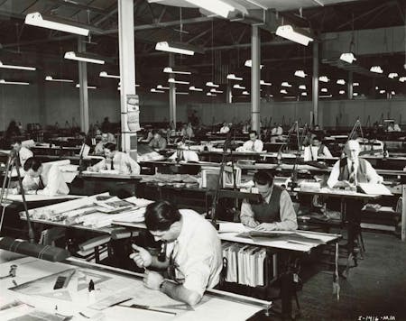 Drafting office before the arrival of computer-aided design. Previously featured on Archinect: Vintage photos remind of the profession before AutoCAD