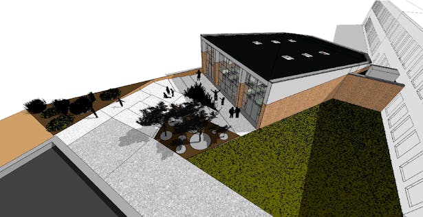 Exterior Entry Ramp / Plaza - Conceptual 