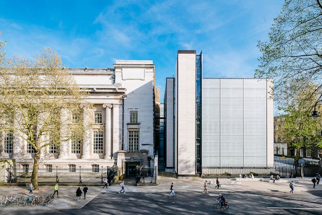 The British Museum World Conservation and Exhibitions Centre by Rogers Stirk Harbour + Partners. Location: Bloomsbury, central London, England. Photo: Joas Souza.