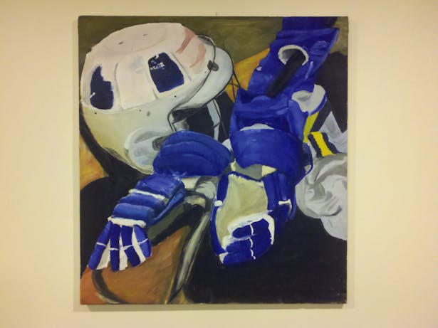 Lacrosse Gear, Oil on Canvas